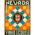 thumbnail image 2 of Vintage Booze Labels 25x32 White Modern Wood Framed Museum Art Print Titled - Nevada Vinho Licorso, 2 of 4