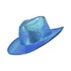 thumbnail image 3 of Sombrero de de vaquero holográfico, sombreros con brilnte, gorras de rave , sombrero de , Azul Macarena Sombrero de vaquero occidental, 3 of 8
