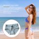 thumbnail image 4 of Qarigey Ropa interior Sexy elástica para mujer, calzoncillos de algodón para niña, bragas transpirables que absorben la humedad, ropa Ropa interior gris azul METRO, 4 of 6