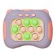 thumbnail image 1 of Juego de burbujas de empuje rápido, juguete educativo de descompresión iluminado, rompecabezas Pop, juguete para adultos, niños, ancianos, Taro púrpura, 1 of 9