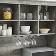 thumbnail image 6 of Home Source Jill Zarin Tall Cabinet in Concrete Finish with Mesh Doors, 6 of 10