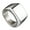 Silver, variant on Xinyolin Wedding Ring Solid Color Finger Decoration Stainless Steel Men, Square Band Finger Ring for Party
