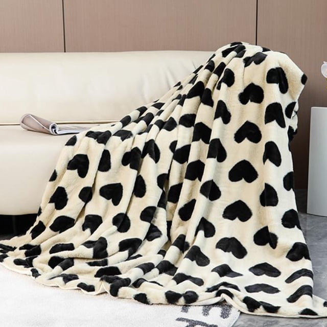 Manta de franela suave y ligera con diseño de vaca para sala de estar, sofá, dormitorio, regalo para todas las estaciones, 50 x 60 pulgadas