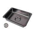 thumbnail image 3 of Fregadero de mesa para camping, lavabo de acero inoxidable de un solo cuenco, fregadero de mesa de cocina para cocina, interior, exterior, barbacoa,, 3 of 7