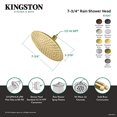 thumbnail image 3 of Kingston Brass K136A4 Victorian 7-3/4 Pulgadas. Cabezal De Ducha Negro Inoxidable, 3 of 3