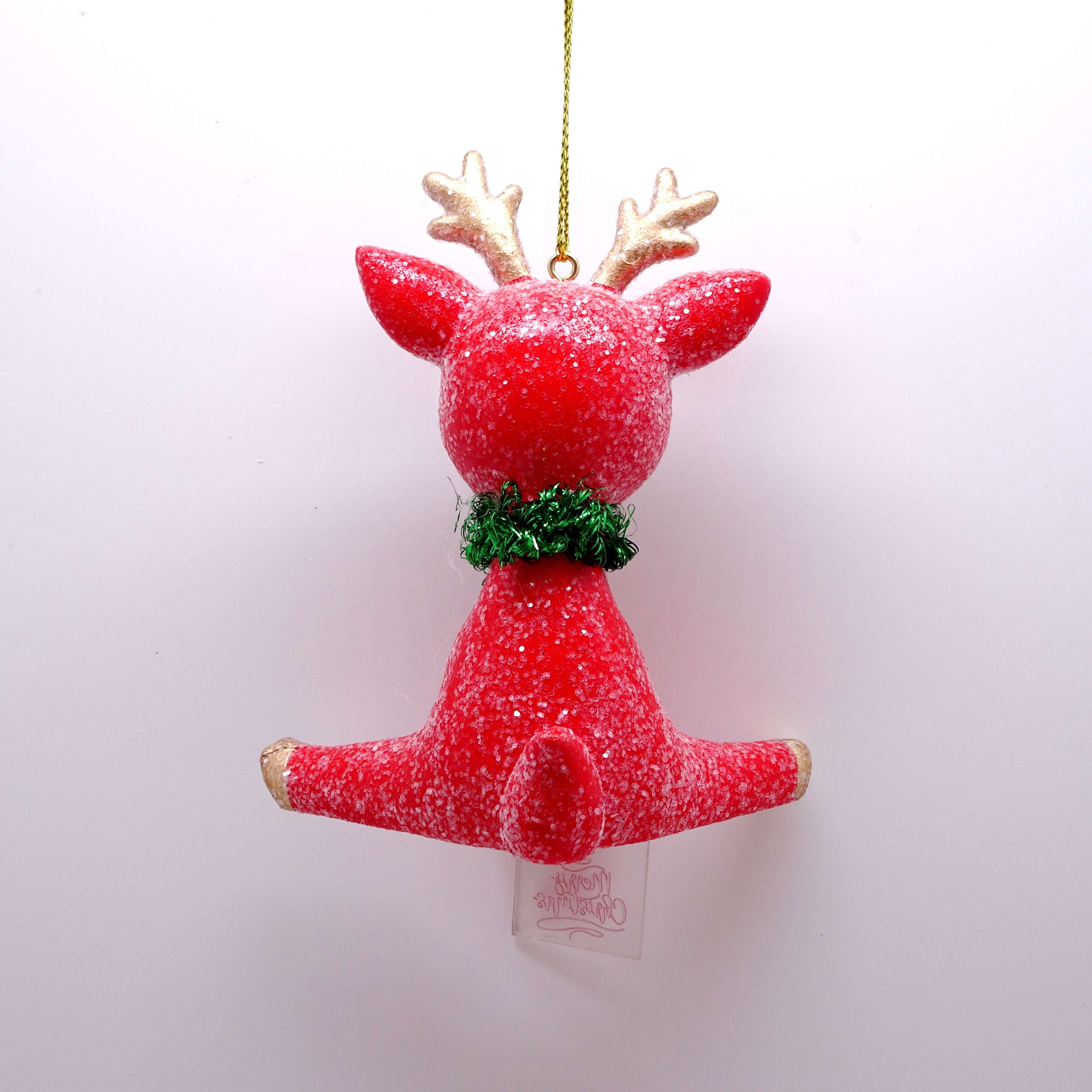 Multicolor Sitting Reindeer Christmas Ornament, 4", by Holiday Time