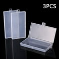thumbnail image 1 of Bgsha 3*Transparent PP DIY Rectangle Storage Box Jewelry Screw Holder Case Organizer, 1 of 10