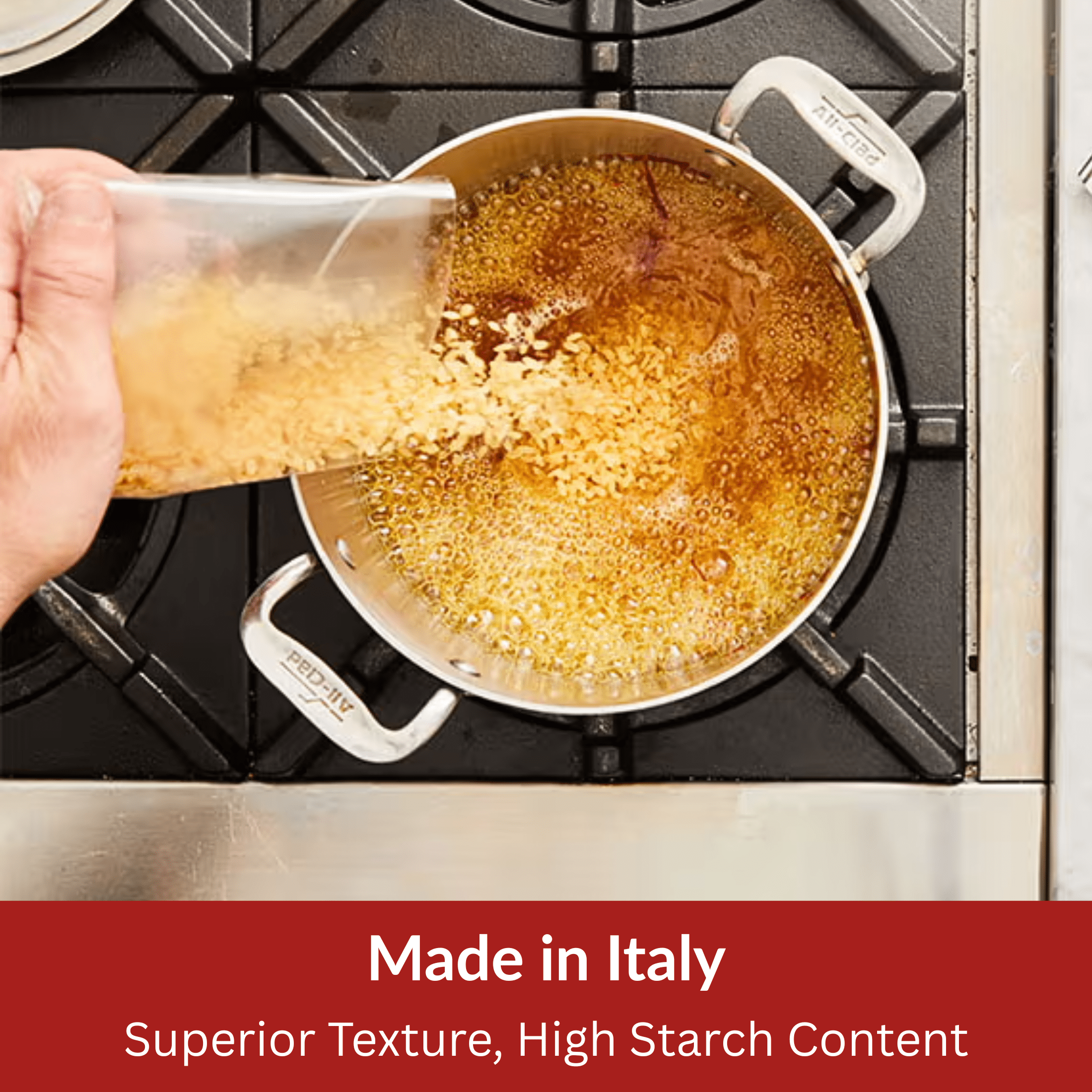 DeLallo Arborio Rice, for Risotto, Made in Italy, 17.6 oz Box, (3 Pack)