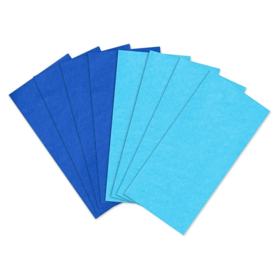 American Greetings 20 in. x 20 in. Tissue Paper Bundle, Blue Sky Blue (2-colors, 8-Sheets)