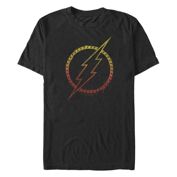 Men's Justice League Circle Lightning Logo  Graphic T-Shirt