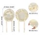 thumbnail image 4 of Bonete de cabello de seda sintética Unique Bargains con correas ajustables, gorro de dormir para mujeres, color beige claro, 4 of 6