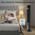 thumbnail image 6 of Tower Fan for Home, 36" Standing Floor Fan with Remote,Bladeless Fan Cold Air Quiet, 5 Speeds, 4 Modes, LED Display, Black, 6 of 8