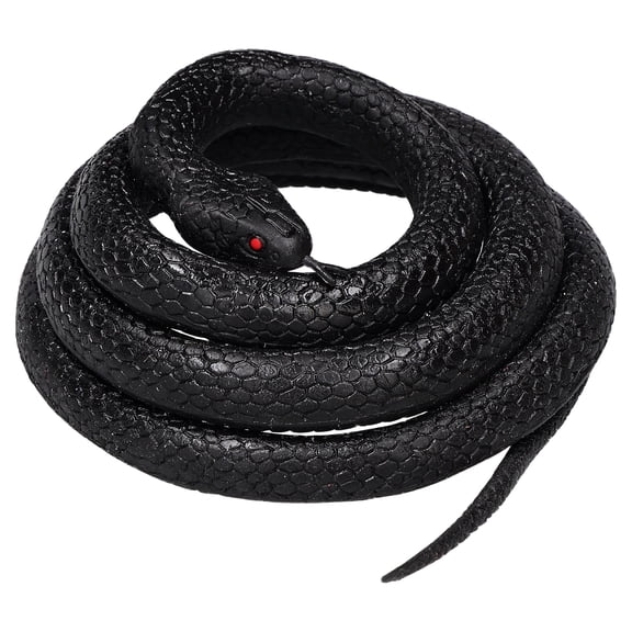 Scary Snake Decoration, Black, 46", Halloween by Way To Celebrate
