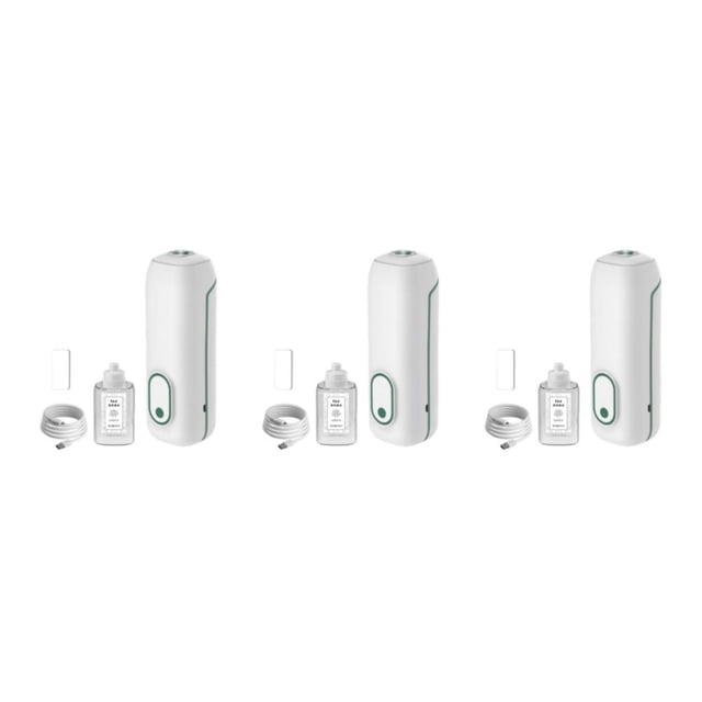 mmirethe Large Capacity Essential Oil Diffuser Nebulizing High Mist Output Aromatherapy for Home Green Type B 3Set