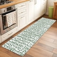 thumbnail image 2 of Green Ivy Leaves 2'x6' Runner Rugs for Hallway Kitchen Bedside Non Slip Washable, Spring Plants Botanical Modern Country Entryway Rug Runners with Rubber Backing, Long Carpet Runner for Laundry Room, 2 of 8