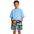 thumbnail image 2 of Lanbubble Boys' Athletic Shorts Quick Dry Stretch Elastic Waist Bottoms Big Boy Mesh Breathable Active Running Workout Shorts for Youth (7-12 Years), 2 of 8