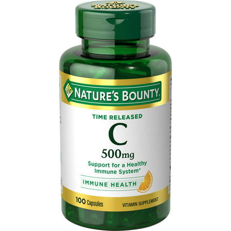 Nature's Bounty Vitamin C Time Released, 500mg Capsules,