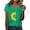 A53 Green, variant on FASHOFT Women's Short Sleeve V Neck Sunflower Graphic Printed Summer Tees Vintage T Shirt Cotton Tops Novelty Shirt Black S