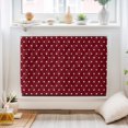 Dark Red Indoor Air Conditioner Cover, Pure Color White Polka Dots ...