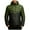 Army Green, variant on Men's Quilted Puffer Jacket Color Block Jackets Casual Warm Down Coat Winter Warm Padded Hoodie Black XS