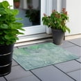 thumbnail image 6 of Addison Rugs Chantille Indoor/Outdoor Transitional Watercolors Teal Washable Rectangle Rug, 1'8" x 2'6", 6 of 6