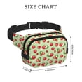 thumbnail image 4 of Balery Strawberry Floral Mochila Cinturón para Mujeres y Hombres, Bolsa de Cintura Impermeable de Doble Capa con Correa, 4 of 9