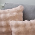 thumbnail image 4 of REGALWOVEN 1 Pc Faux Fur Cozy Decorative Throw Pillow Case Luxury Soft Modern Plush Pillowcase Light Pink 18" x 18", 4 of 7