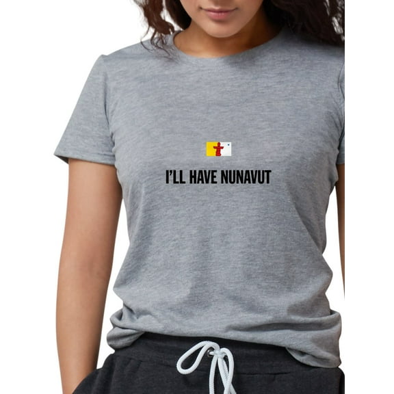 CafePress - Nunavut Bk Women's Deluxe T Shirt - Womens Tri-blend T-Shirt