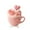 A007#, variant on TanSiDing 1pcs Roses Hearts House Teacup Acrylic Desktop Decoration, Suitable for Home Décor in Living Room or Office. Idea Gift Choice: Christmas, Birthday, Anniversary, Valentine's Day