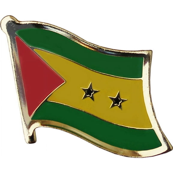 Sao Tome & Principe Flag Lapel Pin
