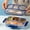 Blue#122??, variant on Microwave Lunch Box | Bento Food Storage Container | Sealed Leakproof Design | Removable Divider | Chopsticks & Dip Compartment | Portable Plastic | 9.13x6.77x2.01in | Pink Gray Blue | 1 Piece
