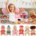 thumbnail image 6 of Keyohome 6Pcs Mini Baby Dolls,4.3" Newborn Dolls Gift Set,Cute Reborn Baby Dolls Toys for Kids 3+,with Clothes, 6 of 9