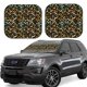 thumbnail image 1 of Fotbe Teal Leopard Juego de 2 Piezas de Parasoles para Parabrisas | Bloqueador Solar para Auto | Accesorios Plegables para Protección Solar Interior-Medium, 1 of 6