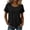 87#Black, variant on Linen Blouses for Women Summer Casual Boho Hollow-Out Crew Neck Short Sleeve Shirts 2026 Summer Beach Dressy Tops Clothes