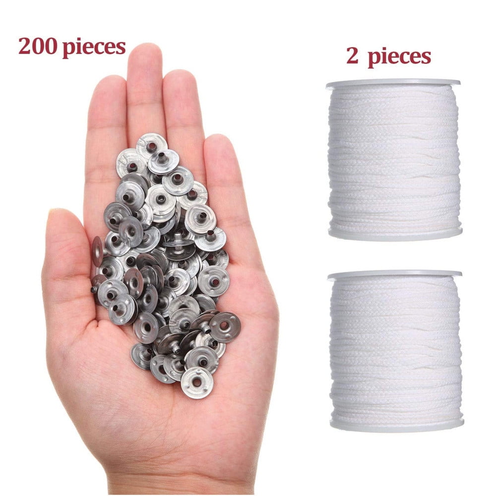 3 Set of Candle Wick Set DIY Candle Wick Long Pre Waxed Wick For Household Candles