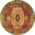 thumbnail image 1 of Ahgly Company Indoor Round Persian Brown Traditional Area Rugs, 8' Round, 1 of 4