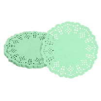 50pcs Paper Doilies, 4.5 Inch Lace Paper Doilies, Disposable Paper Placemats Green