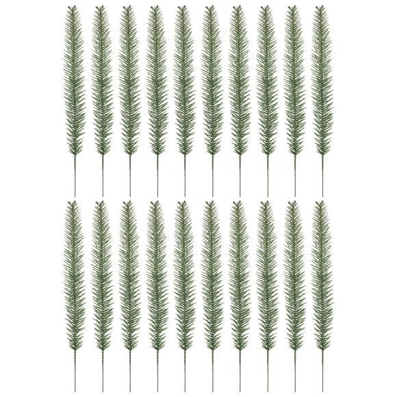 RUNROTOO 20pcs Artificial Pine Bunches Plastic Decoration for Hotel Decoration Photography Props