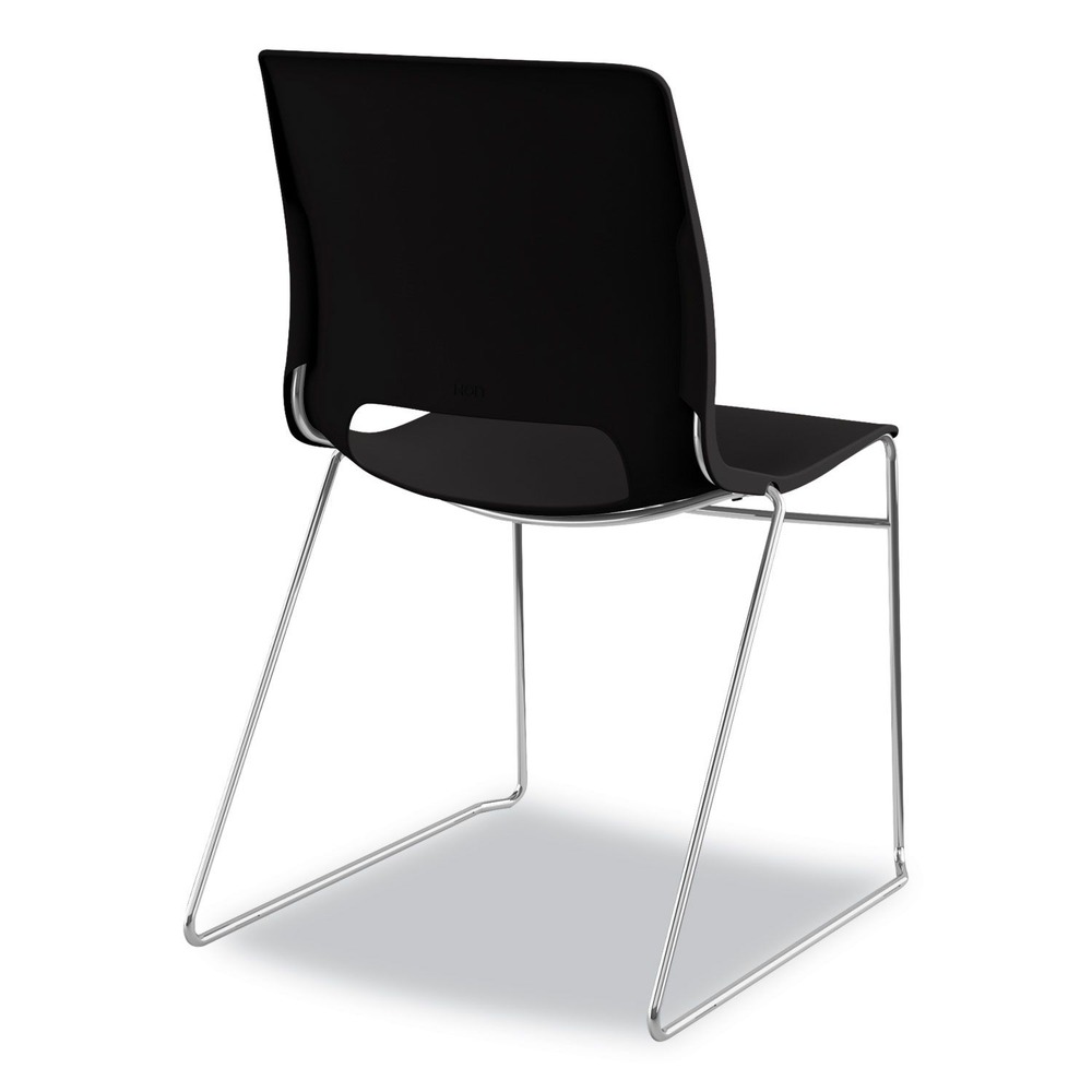 HON - HMS1.N.ON.Y - Motivate High-Density Stacking Chair, Onyx/Black, Base: Chrome, 4/CT - image 5 of 11