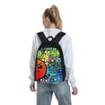thumbnail image 7 of Lsque Geometry Dash Pattern Adult Backpack – Durable & Lightweight PU Canvas Storage Bag , 15” Laptop Compartment, and Multiple Pockets, 7 of 7