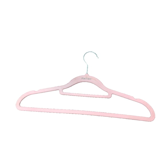 FINTISO Plastic Hangers Slim Clothes Hangers Space Saving, Non Slip Hangers with Rubber Pads, Sturdy Coat Hangers for Shirt, Suit, Pant, Skirt