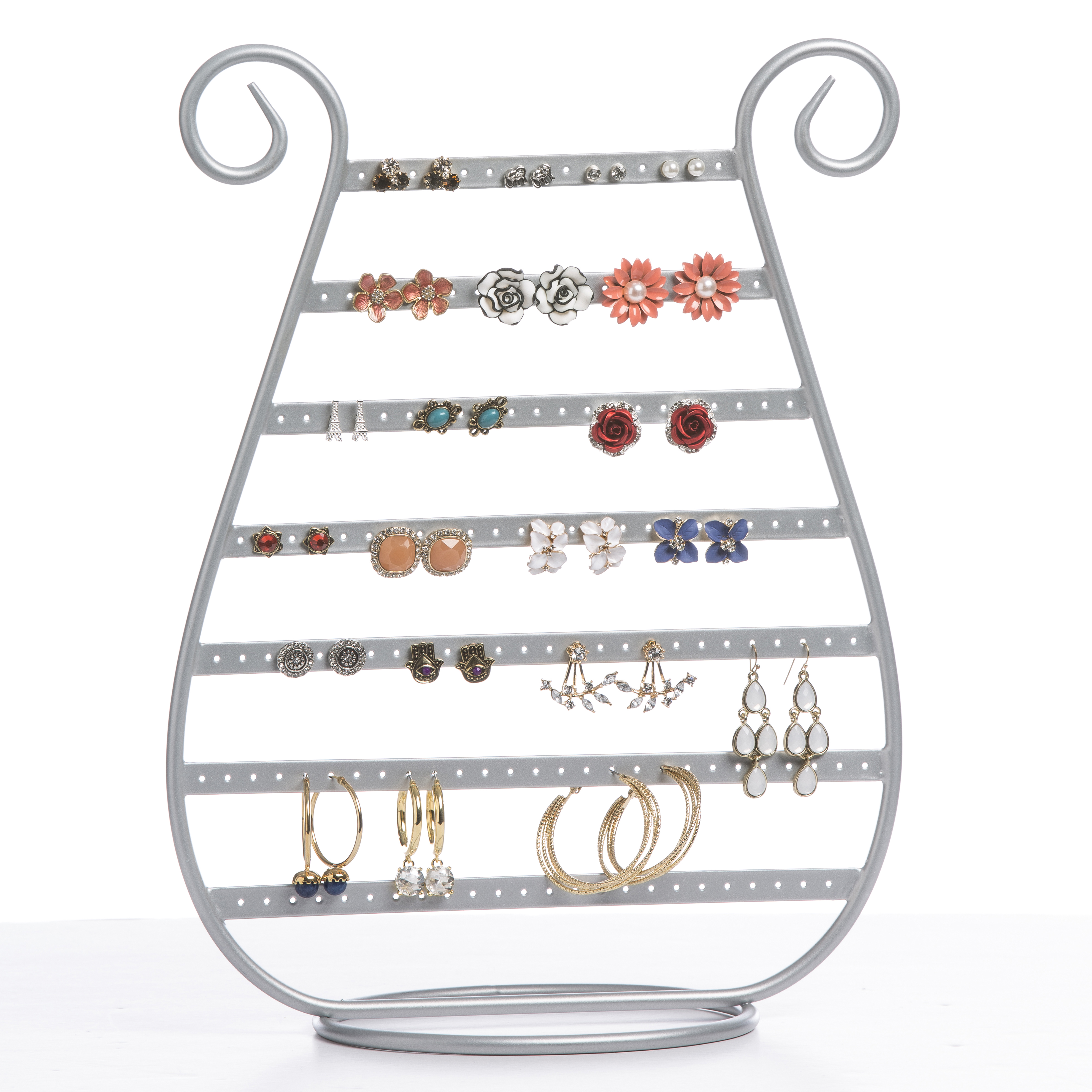 Mango Steam Harp Stud Earring Jewelry Organizer, Display Stand, Storage