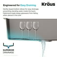 thumbnail image 5 of Kraus Quarza 25 Dual Mount Single Bowl Granite Kitchen Sink and Strainer in Grey, 5 of 14