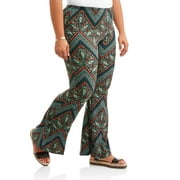 No Comment Junior Plus Printed Knit Flar