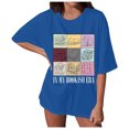 thumbnail image 1 of HUITKMM T-Shirt pour Femmes Chemises de Livre pour Femmes Surdimensionné dans Mon T-Shirt Bookish Décontracté à Manches Courtes T-Shirt de Lecture Hauts, 1 of 4