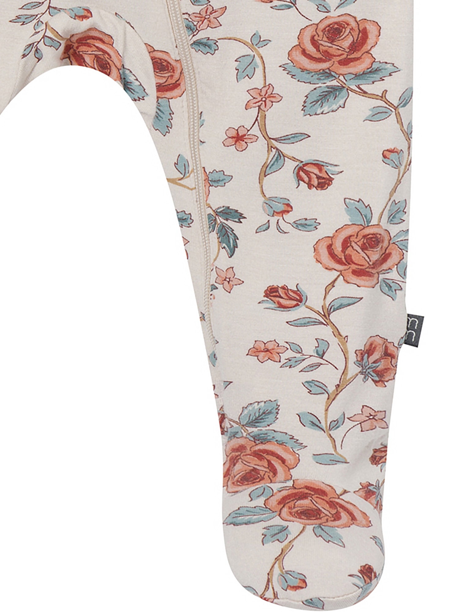 Modern Moments by Gerber Neutral Two-Way Zip Viscose Sleep ´N Play Footed Pajama , Sizes Newborn - 6/9 Months