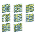 thumbnail image 4 of STIFFIE Techtron Yellow/Blue 3" Alpha-Numeric Identification Custom Kit Registration Numbers & Letters Marine Stickers Decals for Boats & Personal Watercraft PWC, 4 of 8