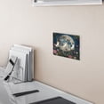 thumbnail image 6 of 3 Gang Light Switch Cover Plate Wildflowers and Trees Surrounded Full Moon Wall Plate Decorate Electrical Outlet Cover Plates 4.56”x4.48”, 6 of 8