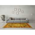 thumbnail image 3 of Ahgly Company Indoor Round Medallion Yellow Traditional Area Rugs, 8' Round, 3 of 4