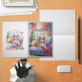 thumbnail image 4 of Watercolor Hello Winter Cavalier King Charles Spaniel Chill Christmas Welcome 5x7in Folded Greeting Card Dog Lover Gifts Single Note Card with Envelope - 00016, 4 of 5